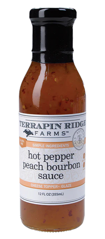 Hot Pepper Peach Bourbon Sauce