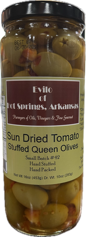 Greek Queen Halkidiki Sun Dried Tomato Stuffed Olives