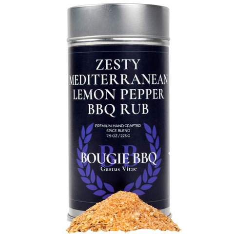 Zesty Mediterranean Lemon Pepper BBQ Rub & Seasoning