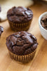 Orange Spiked Double Chocolate Muffins