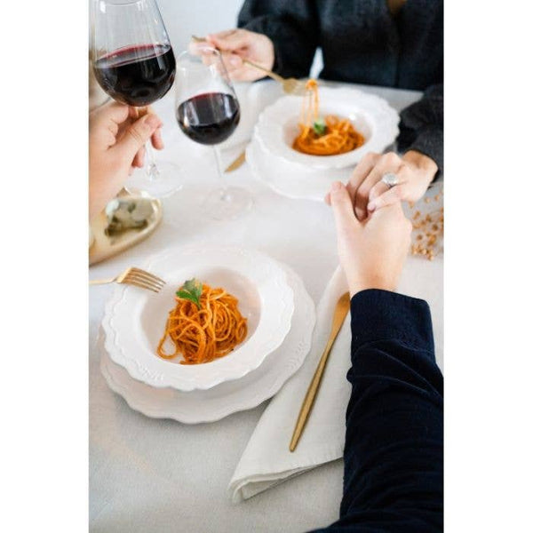 Spaghetti Boscaiola with Porcini and Tomato Sauce