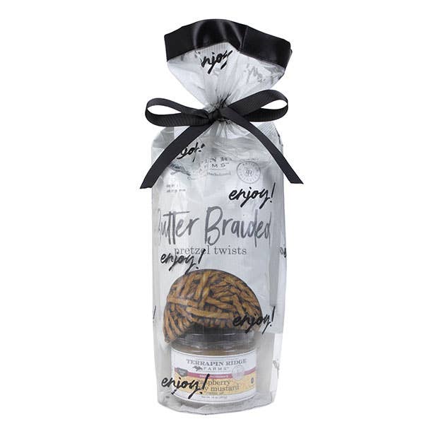 Grab and Go Snack Bag (Butter Braid Pretzels and Raspberry Honey Mustard)