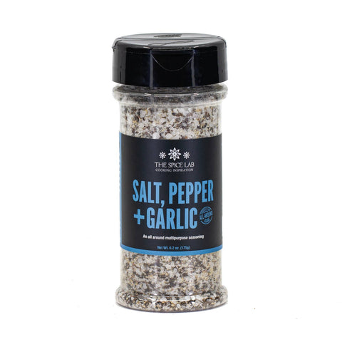 Salt, pepper & garlic
