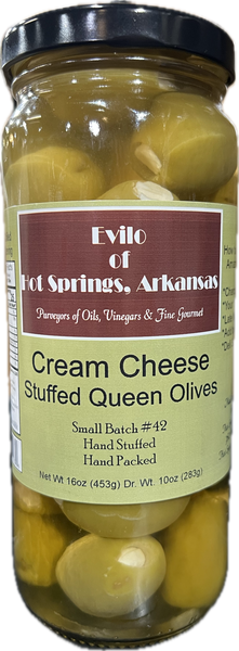 Greek Queen Halkidiki Cream Cheese Stuffed Olives