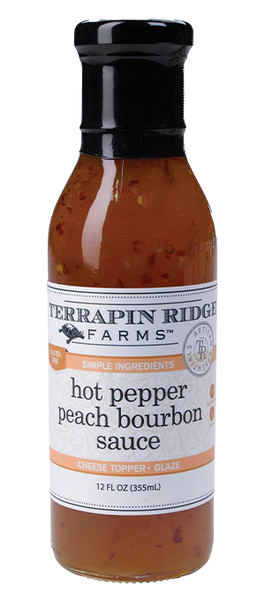 Hot Pepper Peach Bourbon Sauce