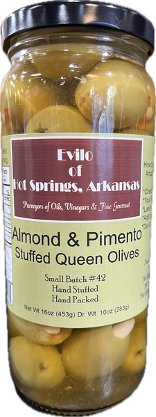 Greek Queen Halkidiki Almond & Pimento Stuffed Olives