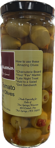 Greek Queen Halkidiki Sun Dried Tomato Stuffed Olives