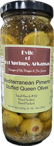 Greek Queen Halkidiki Mediterranean Pimento Stuffed Olives