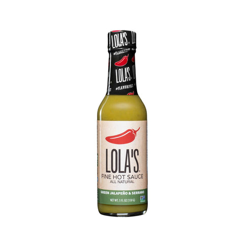 Lola’s All Natural Green Jalapeño & Serrano Fine Hot Sauce