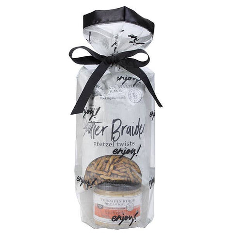 Grab N Go Bags-Butter Braided Pretzel Twists & Hatch Chile Bacon Ranch Dip