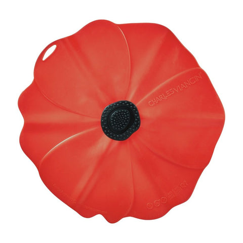 11 Inch Poppy Silicone Lid