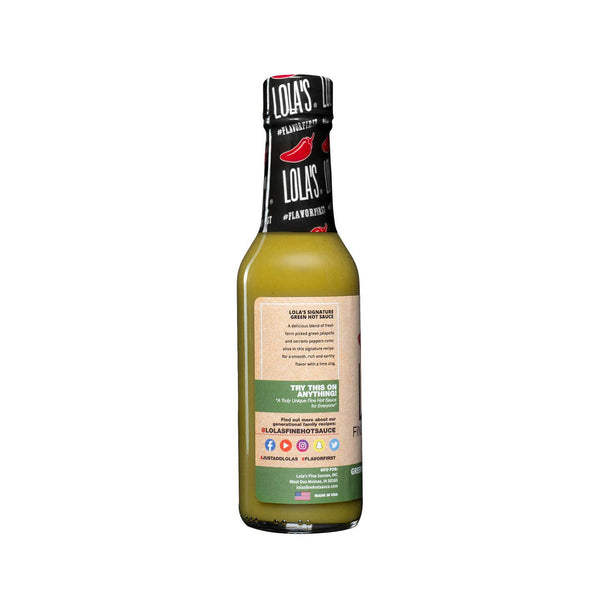 Lola’s All Natural Green Jalapeño & Serrano Fine Hot Sauce