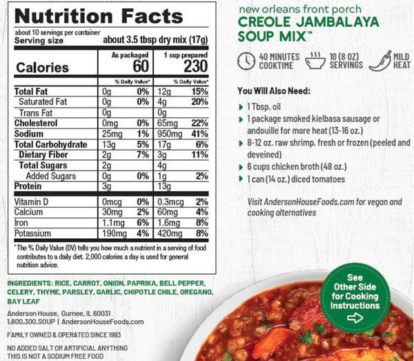 New Orleans Front Porch Creole Jambalaya Soup