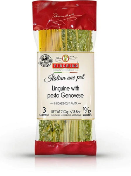 Linguine with Basil Pesto Genovese